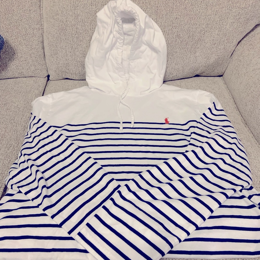 Men’s polo Ralph Lauren long sleeve tee with hoodie